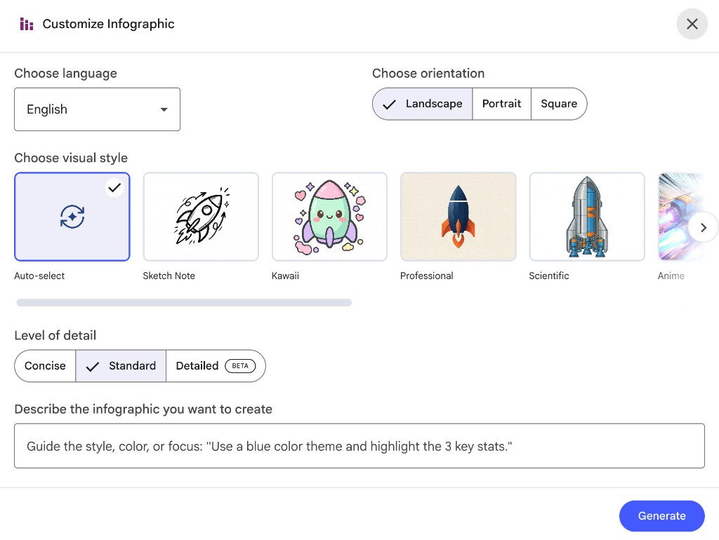 NotebookLM 流程示範截圖